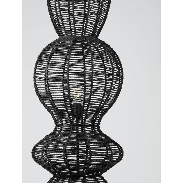Matne čierna povrazová stojacia lampa (výška  136 cm) Breena – Nova Luce-image-2