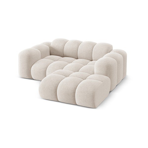 Krémová ženilková rohová pohovka (pravý roh/s leňoškou) Treno – Cosmopolitan Design-image-2