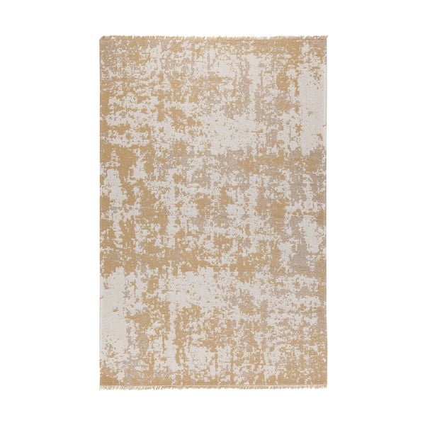 Žlto-béžový bavlnený koberec Oyo home Casa, 75 x 150 cm