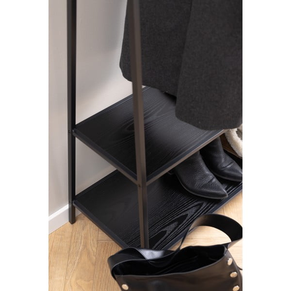 Čierny stojan na oblečenie v dekore jaseňa Seaford – Actona-image-4