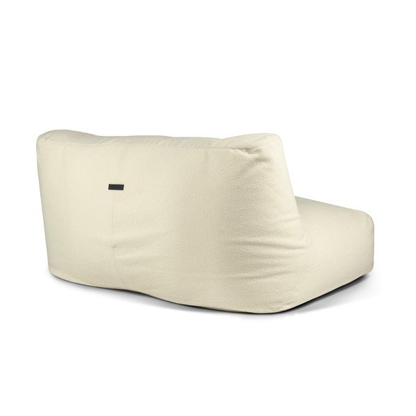 Krémový sedací vak z textílie buklé Sofa Tube 160 – SLOWDOWN-image-4