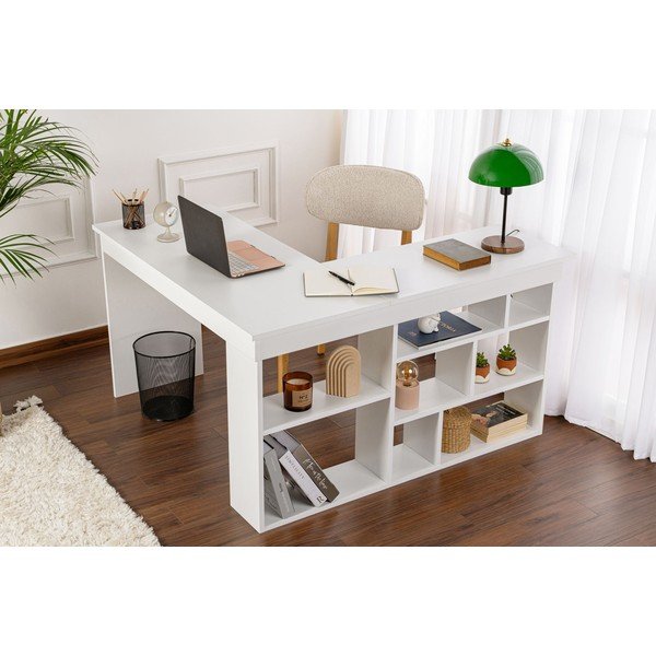 Matný pracovný stôl 120x130 cm Vesper – Kalune Design-image-1