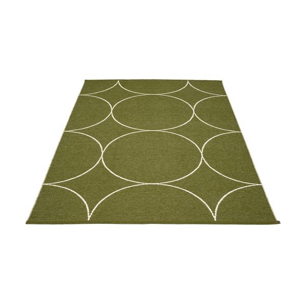 Tmavozelený vnútorný a vonkajší koberec 180x275 cm Boo Dark Olive – Pappelina