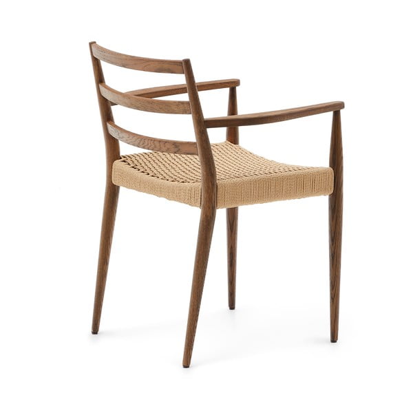 Jedálenská stolička z dubového dreva v hnedo-prírodnej farbe v súprave 2 ks Analy – Kave Home-image-2