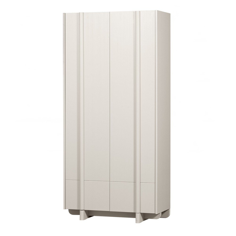E-shop Krémovobiela modulárna skrinka z borovicového dreva 101x210 cm Basu – WOOOD