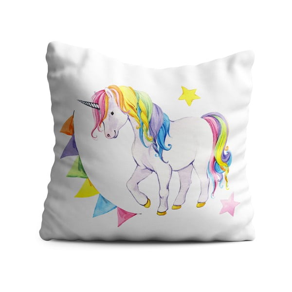 Detský vankúš OYO Kids Colorful Unicorn, 40 x 40 cm