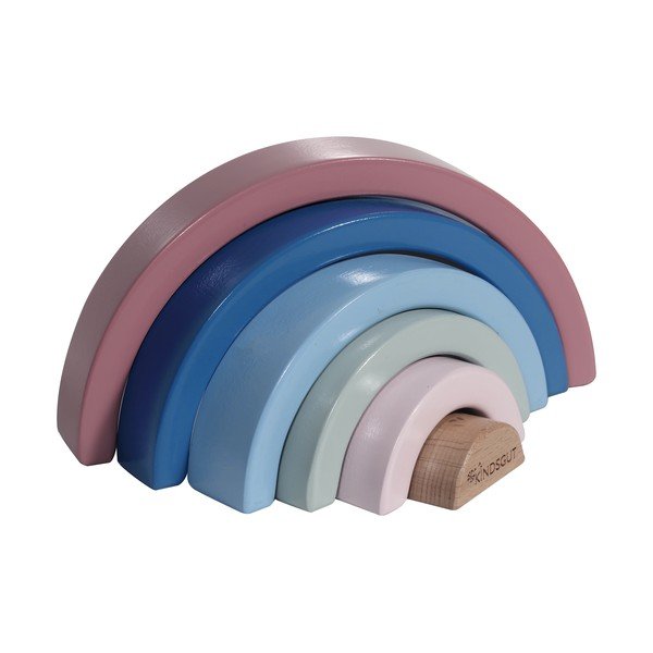Drevená skladacia hračka Kindsgut Rainbow-image-2