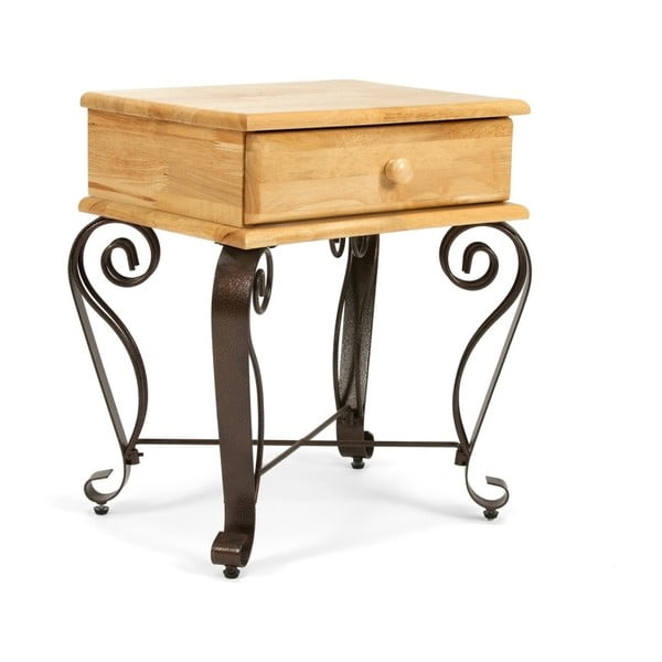 Nočný stolík z kaučukovníkového dreva SOB Constantin