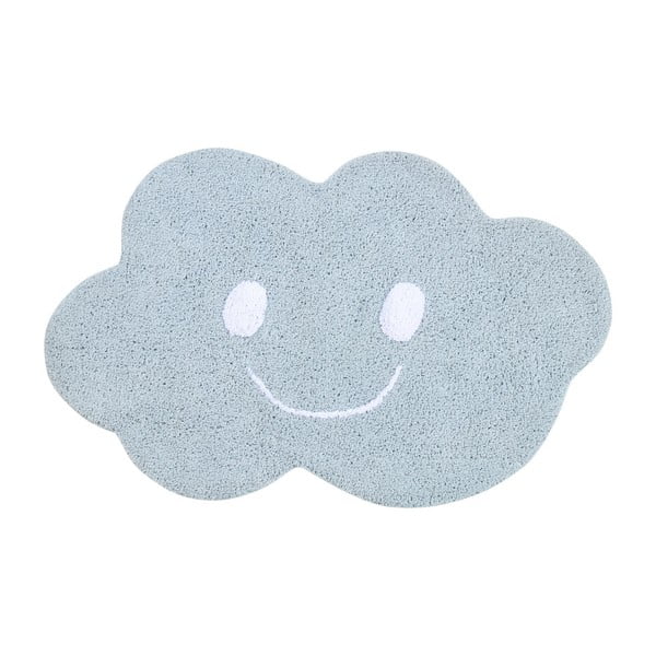 Modrý bavlnený koberec Happy Decor Kids Cloud, 75 x 115 cm