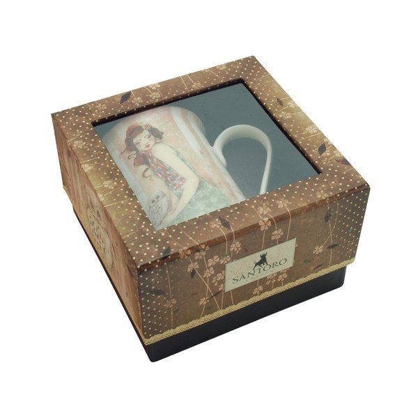 Porcelánový hrnček Santoro London Willow Mademoiselle Snow-image-3