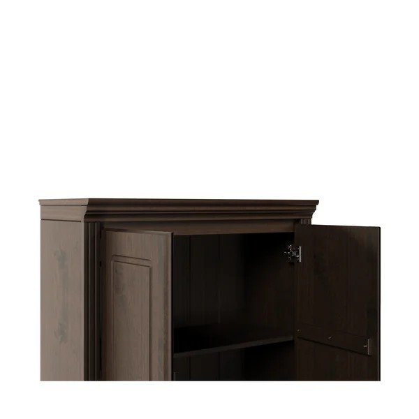 Tmavohnedá skriňa z borovicového dreva 74x223x37 cm Anita – Støraa-image-3