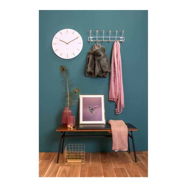 Biele nástenné hodiny Karlsson Charm-image-3