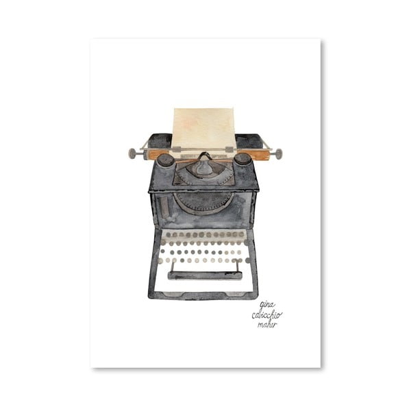 Autorský plagát Typewriter, 30x42 m