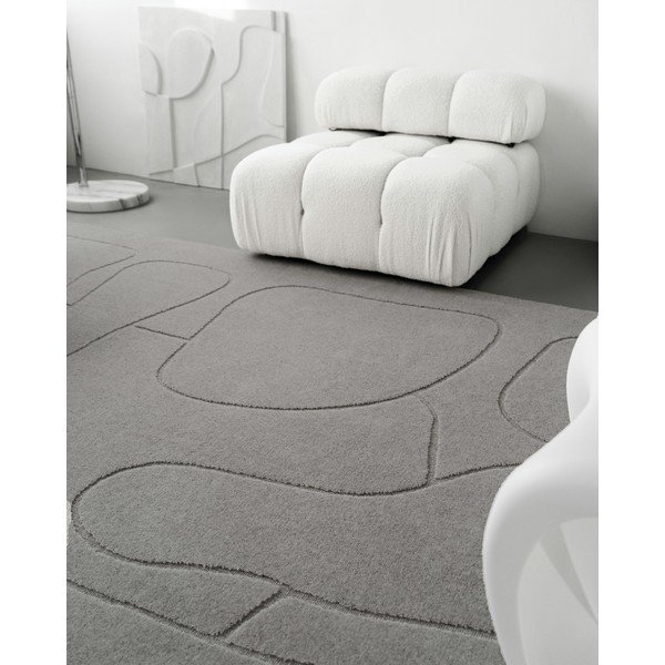 Sivý vlnený koberec 200x300 cm Morphic – Agnella-image-3