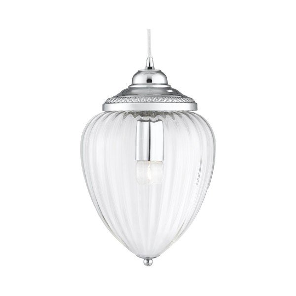 Stropné svetlo Ribbed Silver