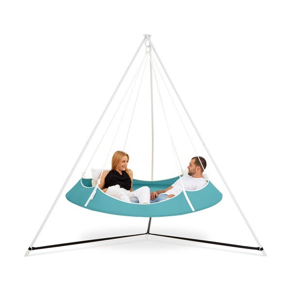 Modrá záhradná hojdačka so stojanom - Hangout Pod-image-2