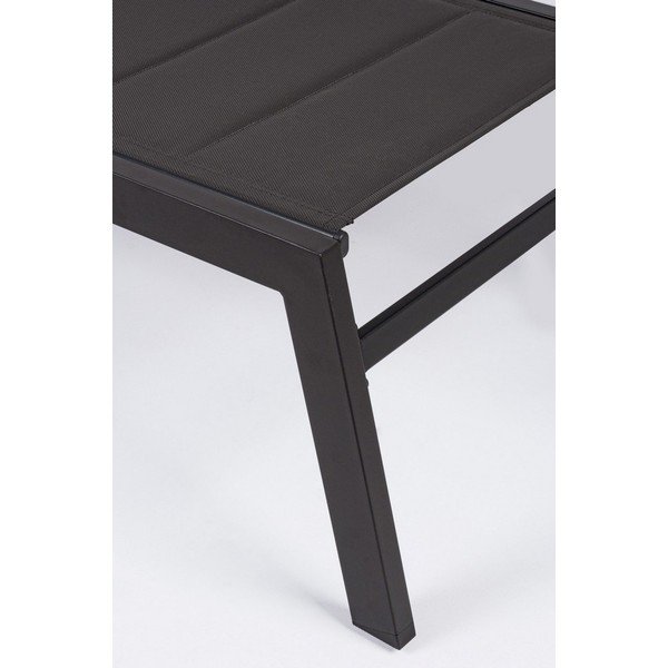 Antracitové kovové záhradné ležadlo Hilde   – Bizzotto-image-4