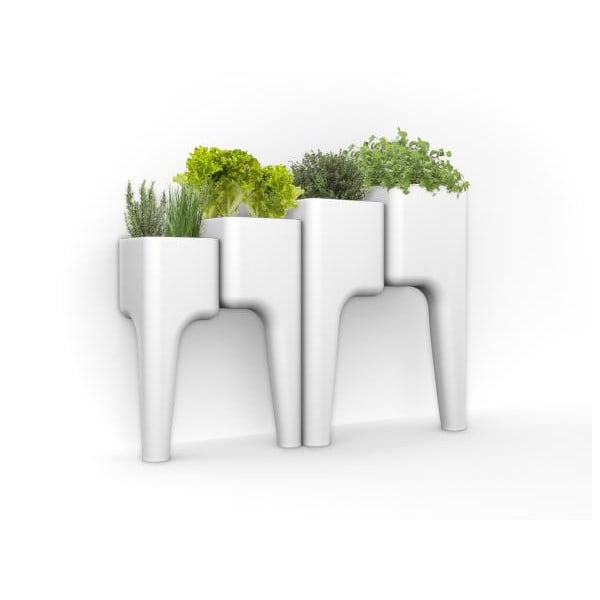 Dizajnový kvetináč KIGA Medium 88x68 cm, biely-image-3