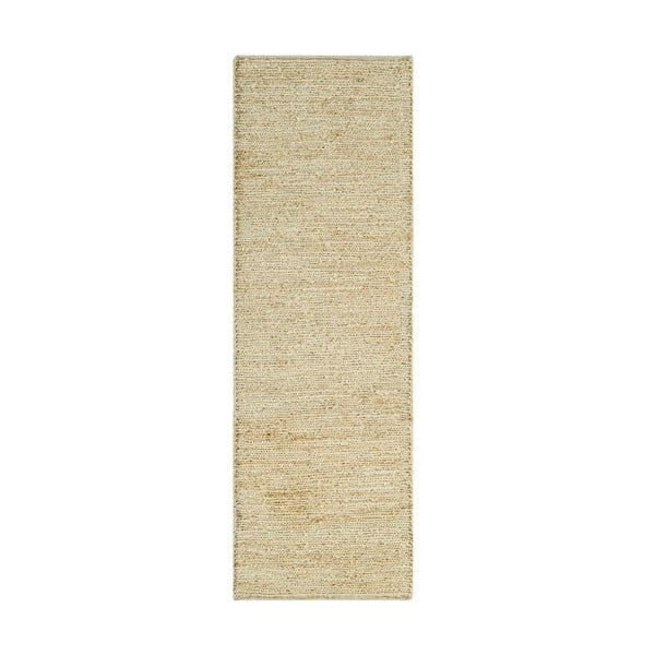 Béžový ručne tkaný jutový behúň 66x200 cm Soumak – Asiatic Carpets