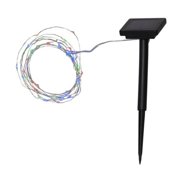 Vonkajšia solárna LED reťaz s farebnými diódami Star Trading DewDrop, dĺžka 5 m