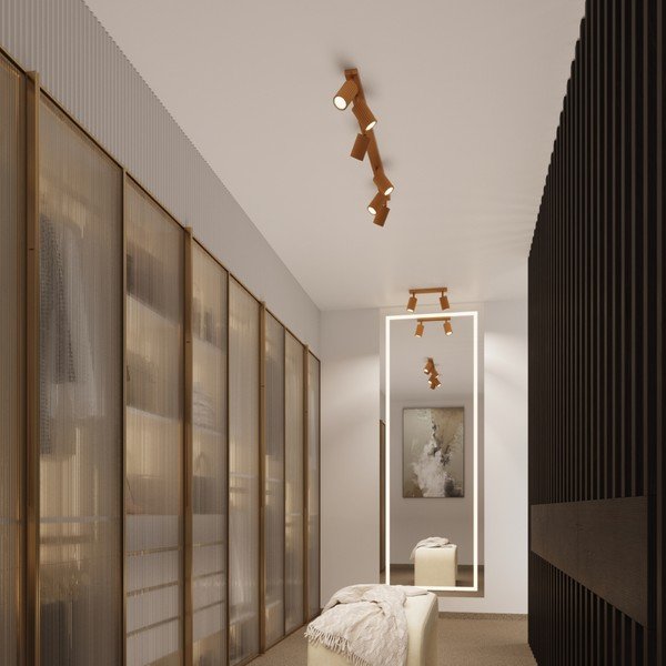 Bodové svietidlo v zlatej farbe 6,5x30 cm Gleam – Sollux-image-2