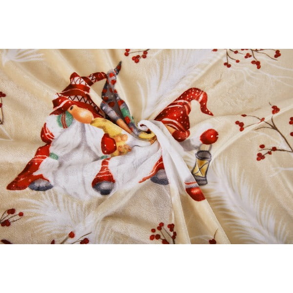 Svetlohnedé obliečky na jednolôžko z mikroplyšu 140x200 cm Goblin – My House-image-1