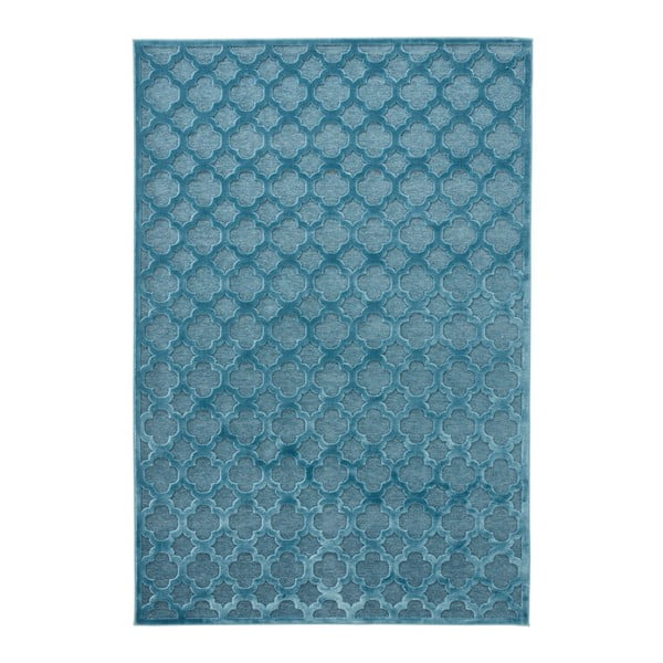 Modrý koberec z viskózy Mint Rugs Bryon, 80 × 125 cm
