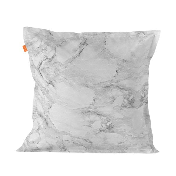 Balvnená obliečka na vankúš Blanc Essence Marble Gray, 60 × 60 cm
