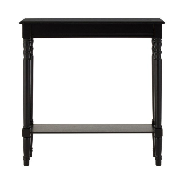 Čierny konzolový stolík z borovicového dreva 30x80 cm Heritage – Premier Housewares-image-4