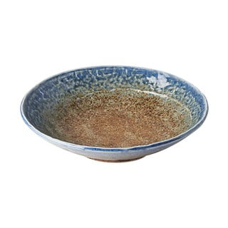 Béžovo-modrý keramický hlboký tanier MIJ Earth & Sky, ø 24 cm