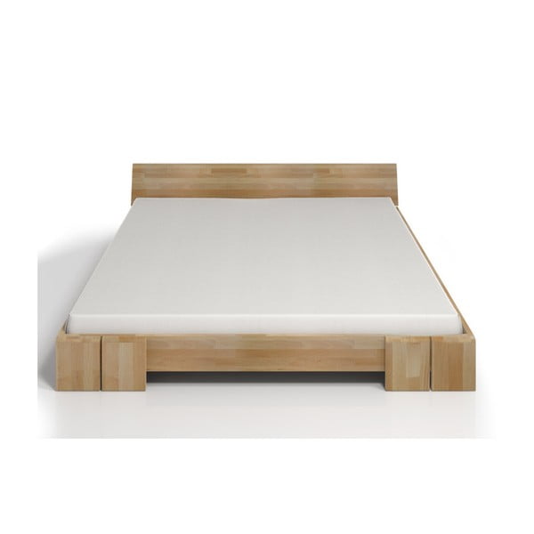 Dvojlôžková posteľ z bukového dreva Skandica Vestre, 140 × 200 cm