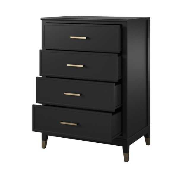 Čierna komoda CosmoLiving by Cosmopolitan Westerleigh, 75 x 106 cm-image-3