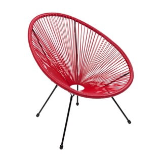 Červené kreslo Kare Design Acapulco