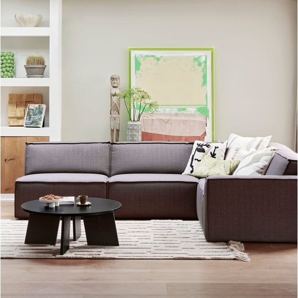 Čierny okrúhly konferenčný stolík ø 90 cm Fries – WOOOD-image-1