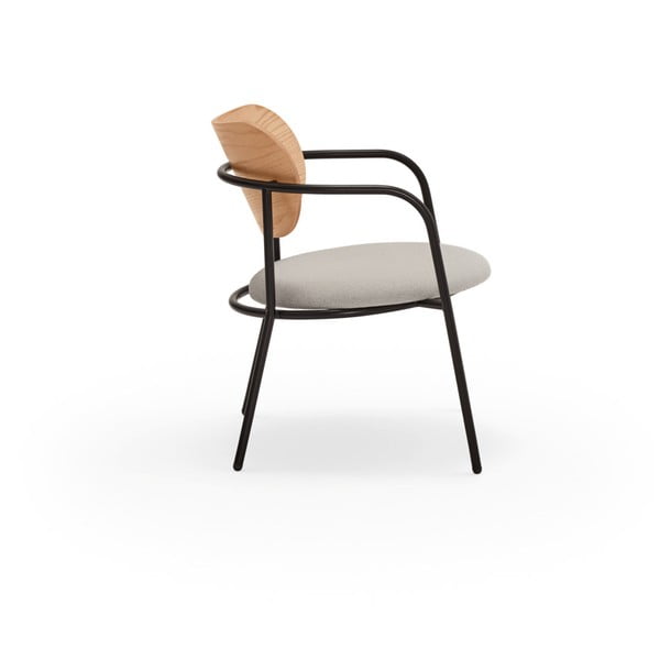 Sivé kreslo v dekore duba Eclipse - Teulat-image-4