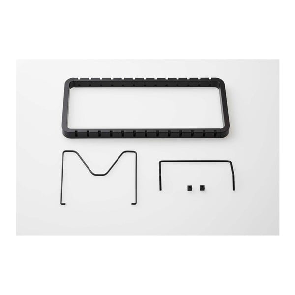 Čierny nastaviteľný stojan na pokrievky a panvice YAMAZAKI Tower-image-3