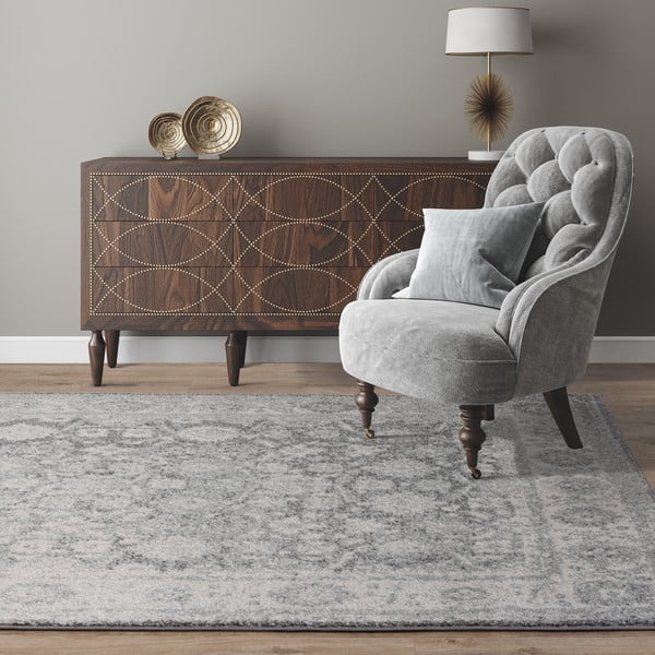 Svetlosivý koberec 200x290 cm Muse Heritage Grey Silver – Asiatic Carpets-image-1