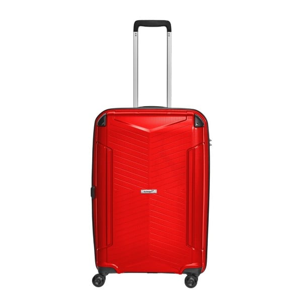 Červený cestovný kufor Packenger, 71 l