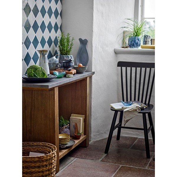 Konzolový stolík s kovovou doskou v prírodnej farbe 40x110 cm Riva – Bloomingville-image-4