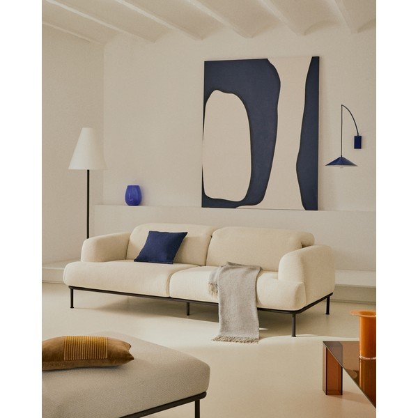 Béžová ženilková pohovka 234 cm Aurum – Kave Home-image-1