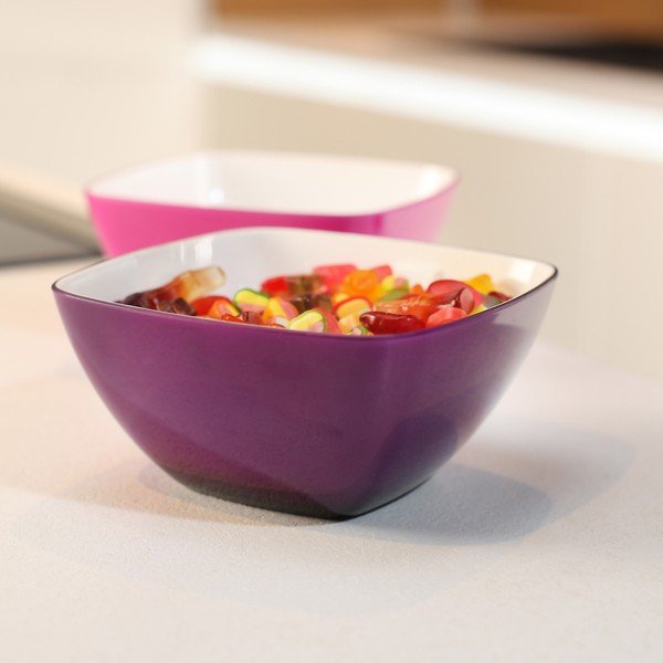Fialová šalátová misa Vialli Design, 14 cm-image-1