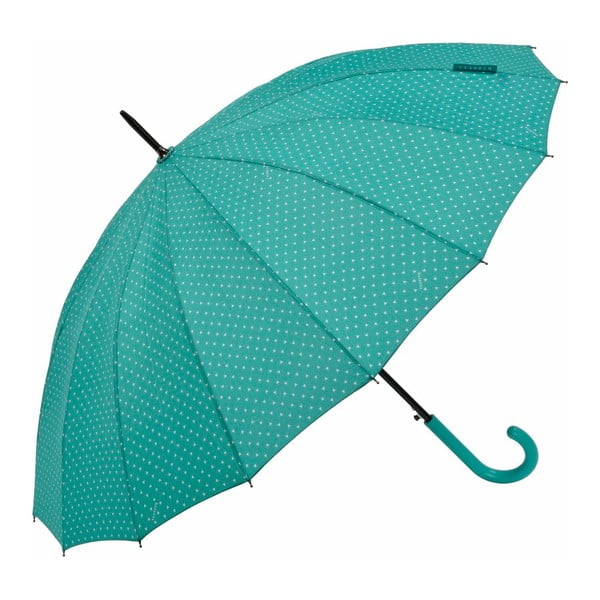 Zelený tyčový dáždnik Ambiance Triangles, ⌀ 122 cm