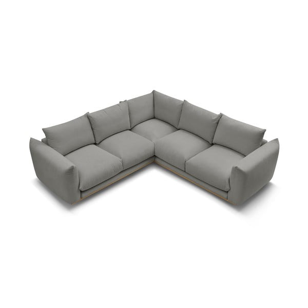 Sivá rohová pohovka Ernest – Bobochic Paris-image-4