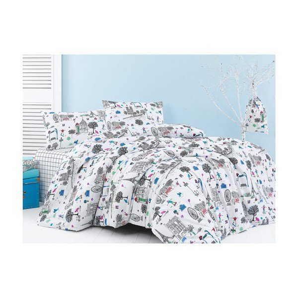 Obliečky na dvojlôžko s plachtou Crazy, 200 × 220 cm-image-1