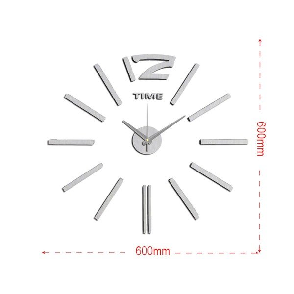 Nástenné nalepovacie hodiny Mauro Ferretti Time, ⌀ 60 cm-image-2