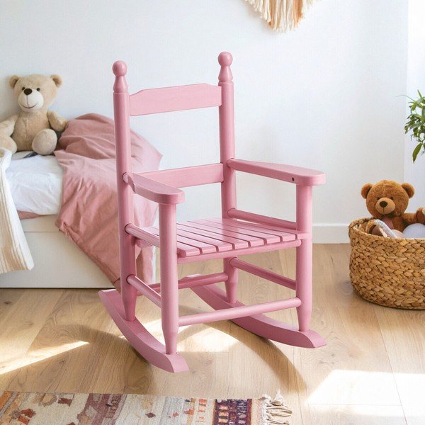 Ružová detská stolička z topoľového dreva – Premier Housewares-image-1