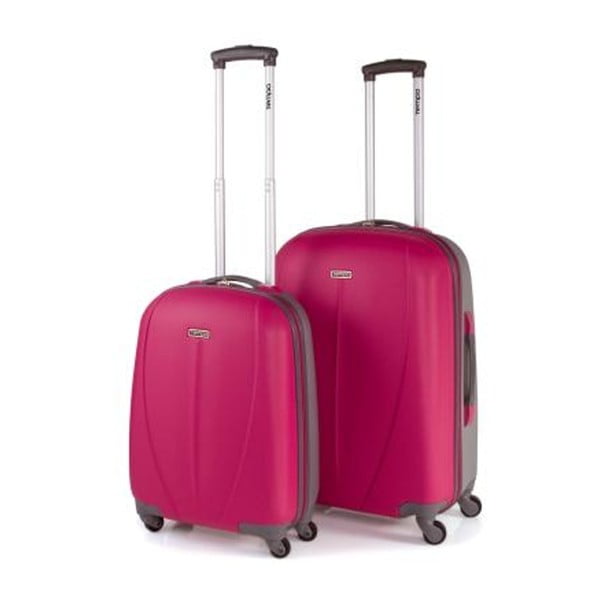 Sada 2 ružových cestovných kufrov na kolieskach Arsamar Wright