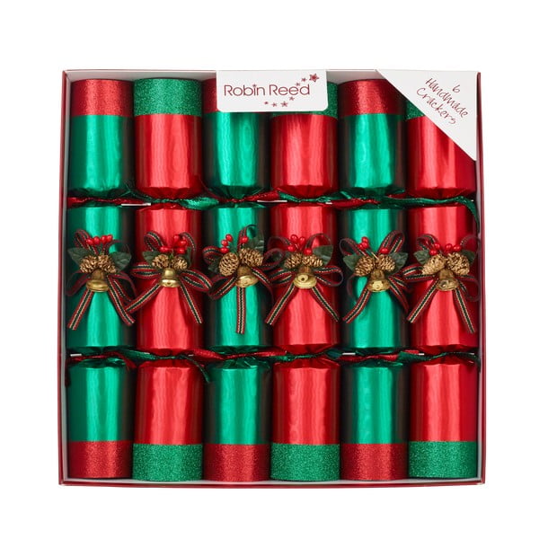 Vianočné crackery v súprave 6 ks Ring O Bells Red – Robin Reed