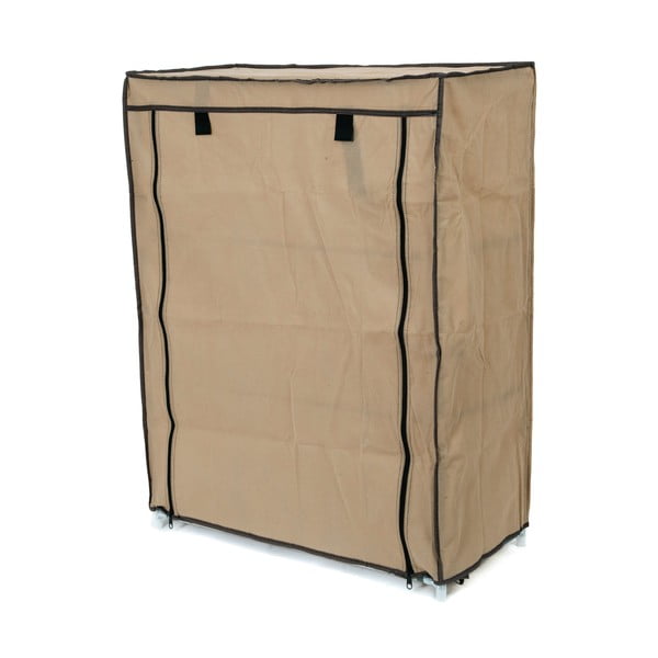 Béžová textilná trojposchodová skrinka na topánky Compactor Shoes-image-3