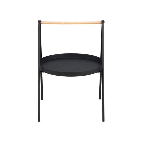Čierny odkladací stolík Actona Ecktisch Round-image-1